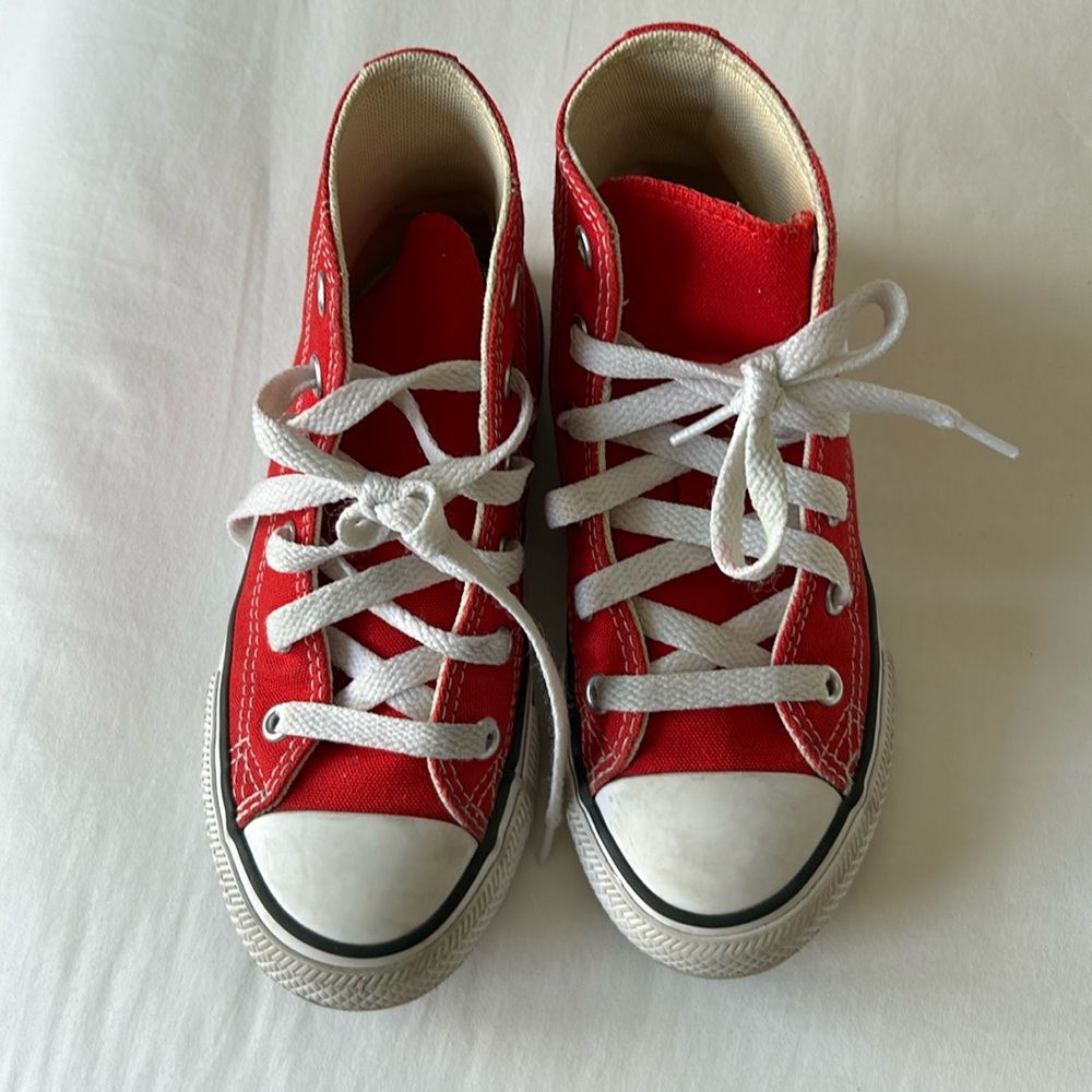 Gently worn Converse All Star High Top Sneakers size 12 Red